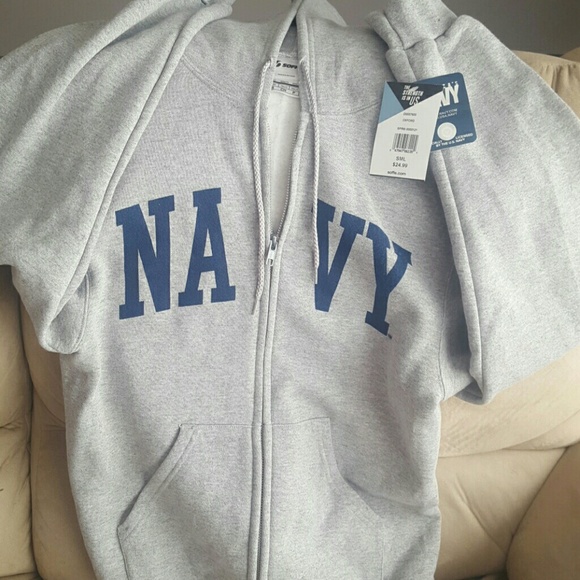 Soffe Tops - US Navy hooded sweatshirt NWT
